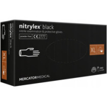 Нитрилови ръкавици Nitrylex Basic размер XL, 100 бр. black
