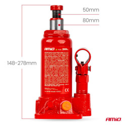 Хидравличен бутален крик 2T в PVC кутия AMIO-04182
