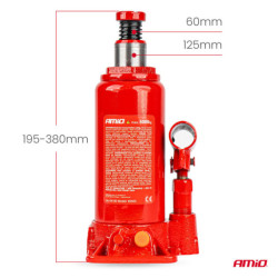 Хидравличен бутален домкрат 5T в PVC кутия AMIO-04183