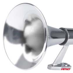 Клаксон фанфара хром 640 mm 12V 24V AMiO-04076