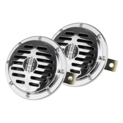 Звукова сигнализация клаксон хром 125 mm 12V AMIO-04074