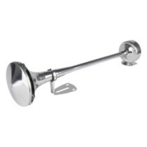 Звукова сигнализация клаксон хром 520 mm 12V 24V HighTone AMIO-04077