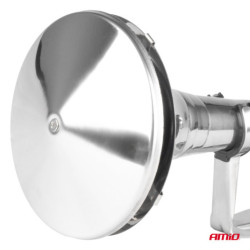 Звукова сигнализация клаксон хром 520 mm 12V 24V HighTone AMIO-04077