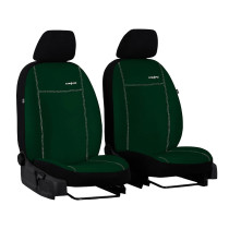 Poťahy pre OPEL CORSA E 1+1 (od 2014-2019) Comfort (Alcantara) zelené