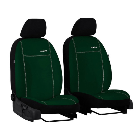 Poťahy pre OPEL CORSA E 1+1 (od 2014-2019) Comfort (Alcantara) zelené