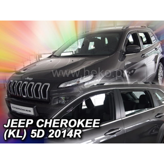Дефлектори JEEP Cherokee (KL) 5D (+задни) (от 2013)