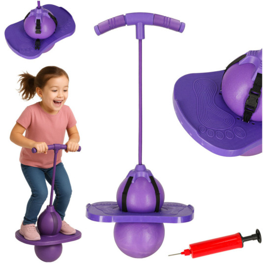 Скачащо животно за деца – Pogo Jumper, лилаво