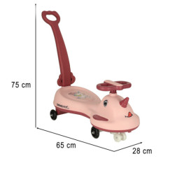 LED Swing FIX S1 Люлка с дръжка розова макс. 65 kg