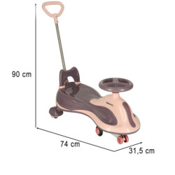 LED Swing FIX S2 Тротинетка с дръжка виолетова макс. 100 kg