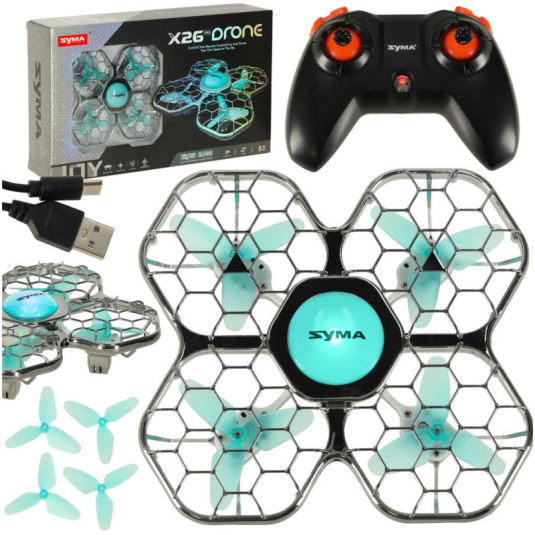 Syma X26PRO 2,4 GHz Wi-Fi RC дрон, черен