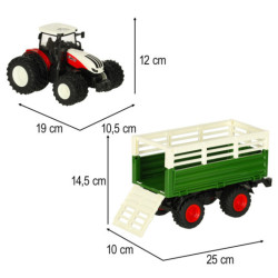 RC селскостопански трактор с ремарке 2.4G 3.7V 500mAh
