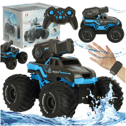 RC кола, движеща се по вода, водоустойчива, синя