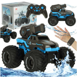 RC кола, движеща се по вода, водоустойчива, синя