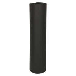 Постелка за йога вълнообразна 185x80x1,5 см, черна