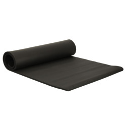 Постелка за йога вълнообразна 185x80x1,5 см, черна