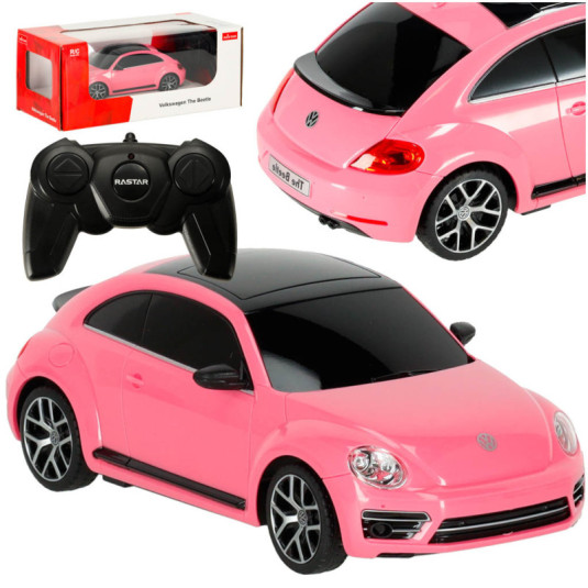 RC кола 1:24 Volkswagen Beetle розово