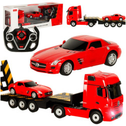 RC автомобил 1:26 Mercedes-Benz Actros, червен