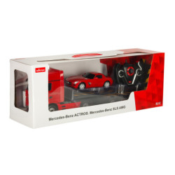 RC автомобил 1:26 Mercedes-Benz Actros, червен