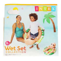 INTEX 59570 Детски плувен кръг надуваемо колело със седалка lazybones макс. 23 kg 3-4 години