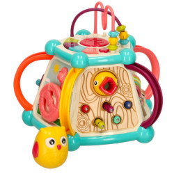 Сензорна играчка куб за деца 7в1