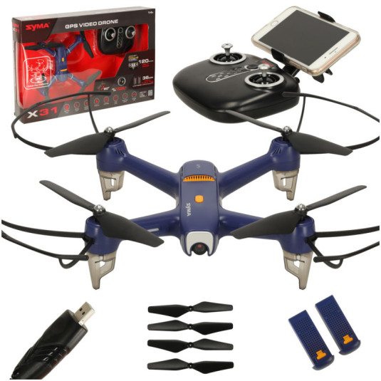 Дрон с дистанционно управление и камера Syma X31 2,4GHz GPS 5G HD
