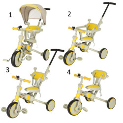 Трицикъл TRIKE FIX V4 жълт
