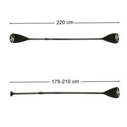 Алуминиеви pádla na SUP dosky 175-220 cm