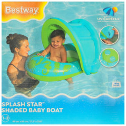 BESTWAY 34091 Надуваем понтон със сенник зелен