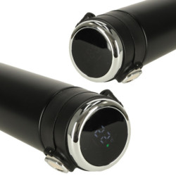 Термокъса с мундщук LED термос 420ml черен