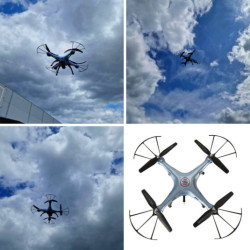 RC дрон SYMA X5HW 2.4 GHz с Wi-Fi камера - син