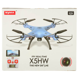 RC дрон SYMA X5HW 2.4 GHz с Wi-Fi камера - син