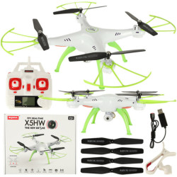 Дрон RC SYMA X5HW с камера Wi-Fi, бял