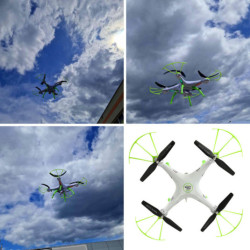 Дрон RC SYMA X5HW с камера Wi-Fi, бял
