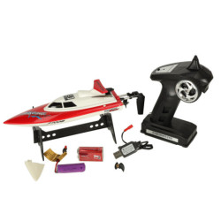 RC лодка с дистанционно управление FT008 червена