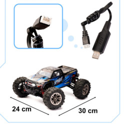 RC кола Q901 Безкомутаторна 1:16 2.4G 4CH 52km/h синя
