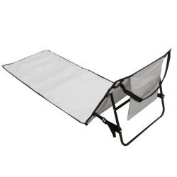 Плажно легло с облегалка 150x47x48cm сиво