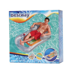 BESTWAY 43028 Надуваемо кресло с матрак сиво