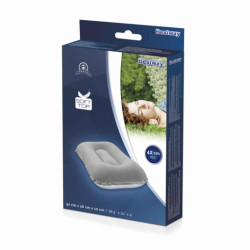 BESTWAY 67121 Пътна надуваема възглавница от велур сива