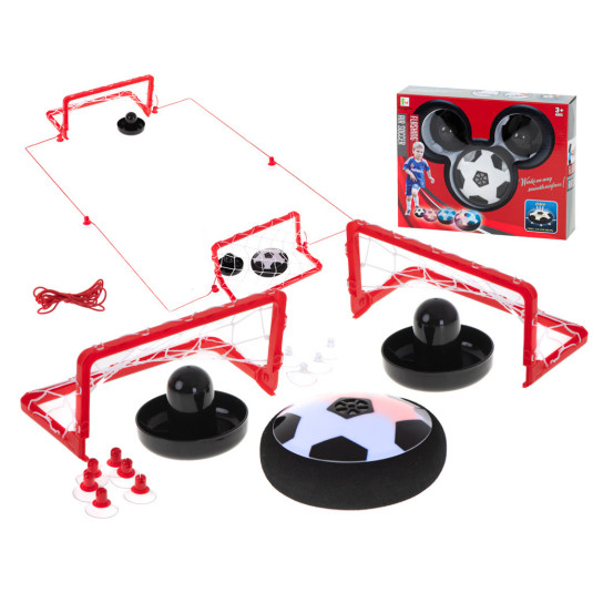 Hoverball за маса – светещ летящ топка + врата