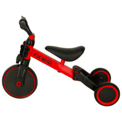 Trojkolka TRIKE FIX MINI CROSS - COUNTRY 3V1 s pedálmi червена
