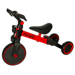 Trojkolka TRIKE FIX MINI CROSS - COUNTRY 3V1 s pedálmi червена