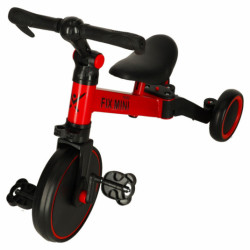 Trojkolka TRIKE FIX MINI CROSS - COUNTRY 3V1 s pedálmi червена