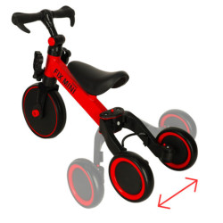 Trojkolka TRIKE FIX MINI CROSS - COUNTRY 3V1 s pedálmi червена