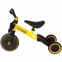 Триколка TRIKE FIX MINI CROSS - COUNTRY 3V1 с педали жълта