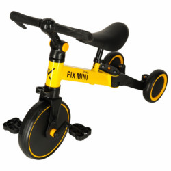 Триколка TRIKE FIX MINI CROSS - COUNTRY 3V1 с педали жълта