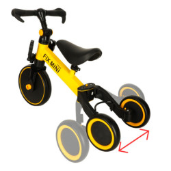 Триколка TRIKE FIX MINI CROSS - COUNTRY 3V1 с педали жълта