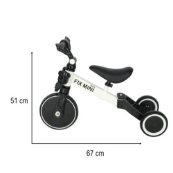 Трициклета TRIKE FIX MINI CROSS - COUNTRY 3V1 с педали бяла
