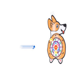 Стрелки на сух цип безопасна мишена, Corgi