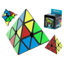 PYRAMINX пъзел игра с кубчета Black MoYu