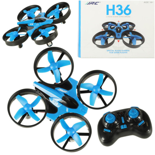 Мини дрон RC JJRC H36 2.4GHz 4CH 6 AXIS – син